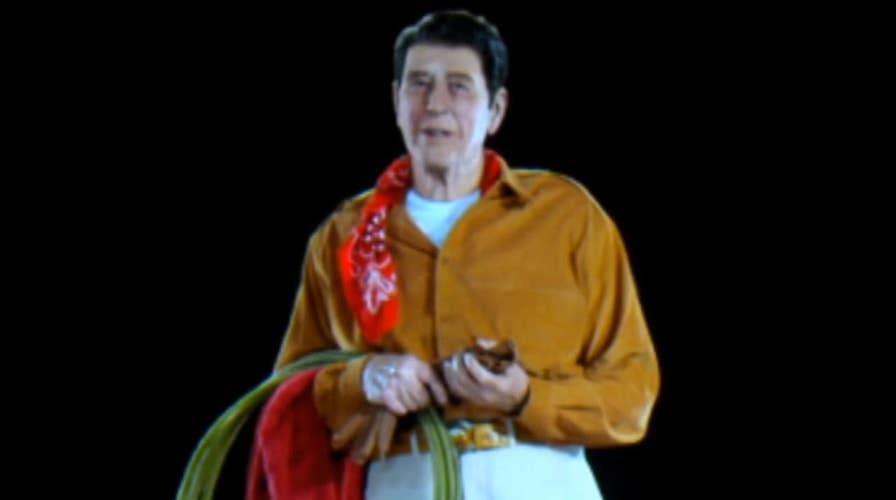 Reagan comes alive as hologram at presidential library