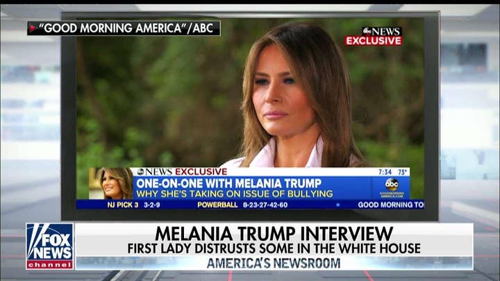 Melania Trump: people who cannot be trusted work in West Wing.