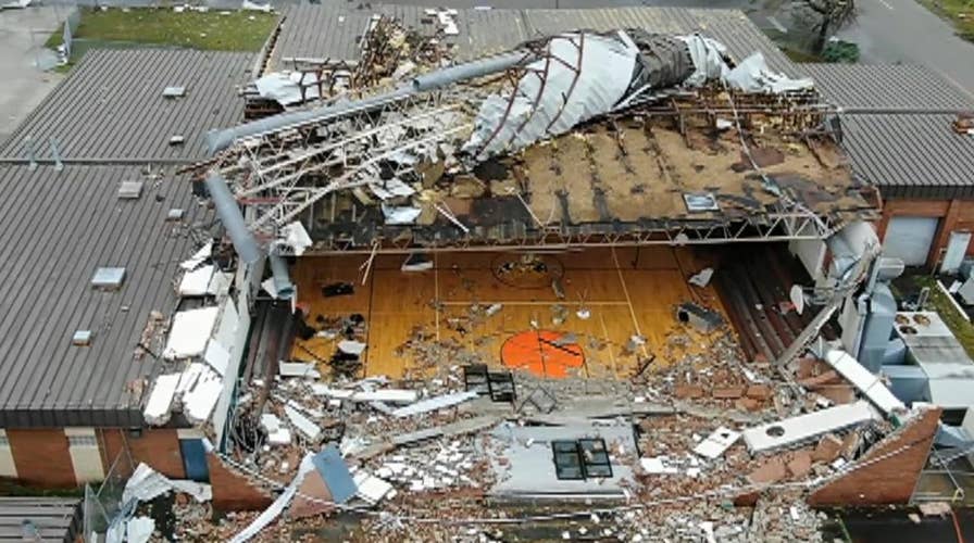 Drone shows Hurricane Michael's wrath in Panama City