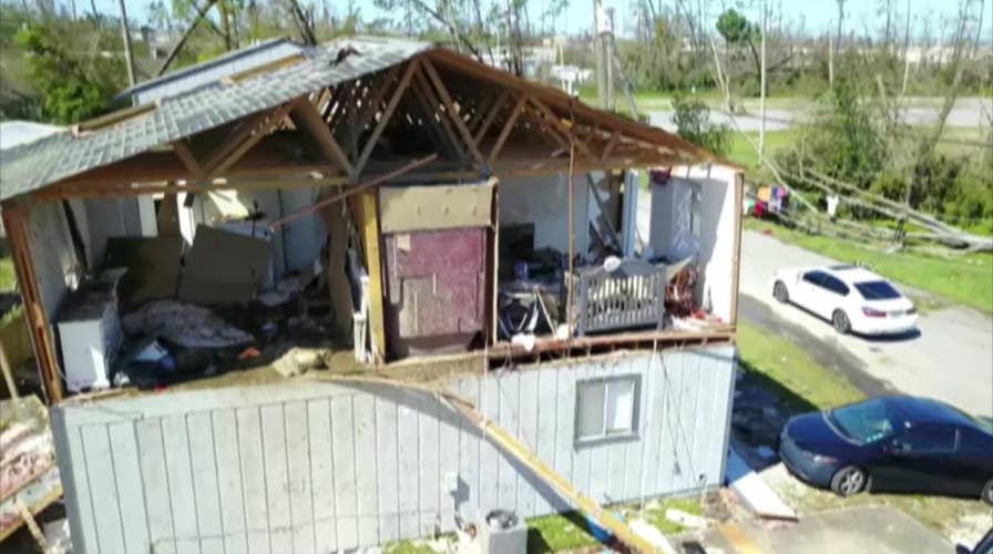 Drone footage shows extensive damage from Hurricane Michael