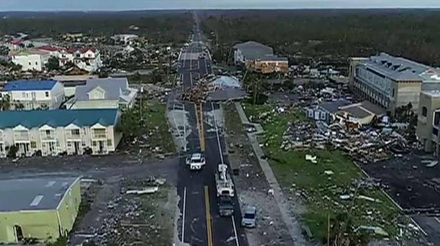 Drone video shows damage to Mexico Beach, Florida