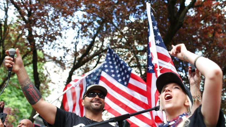 Patriot Prayer rally in Portland turns violent amid clashes with Antifa