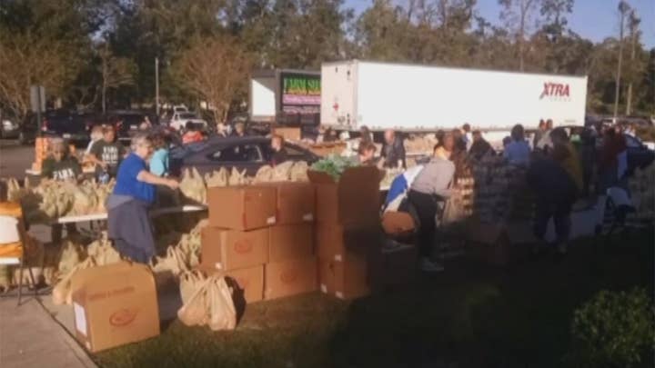 Volunteers rally to help Hurricane Michael victims