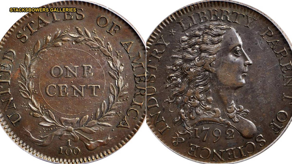 Extremely rare 1792 coin set for auction