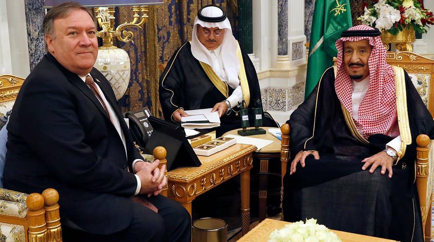 Pompeo meets with Saudi King, prince over Khashoggi case