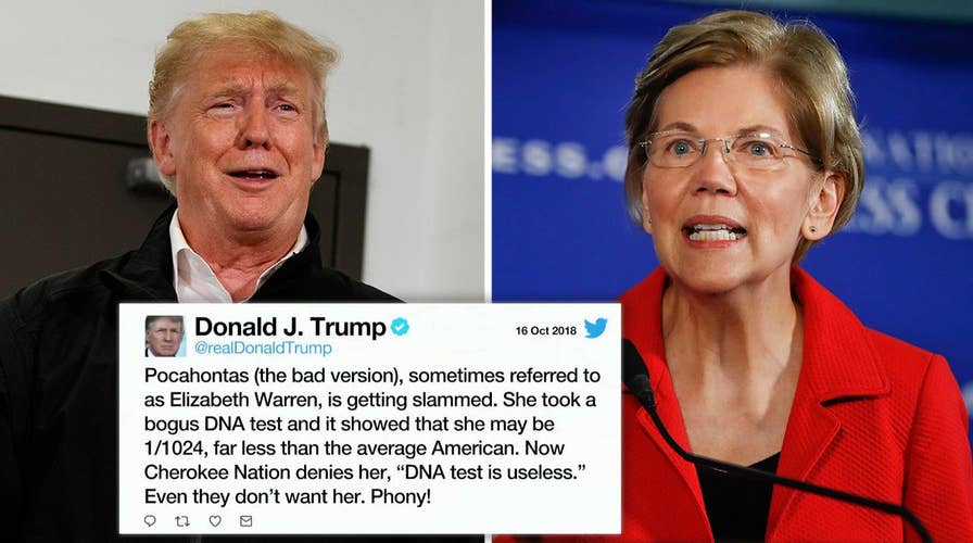 Trump demands Warren apologize for Cherokee ancestry 'fraud'