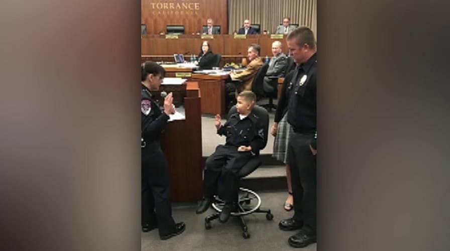 7-year-old sworn in as an Honorary Police Officer