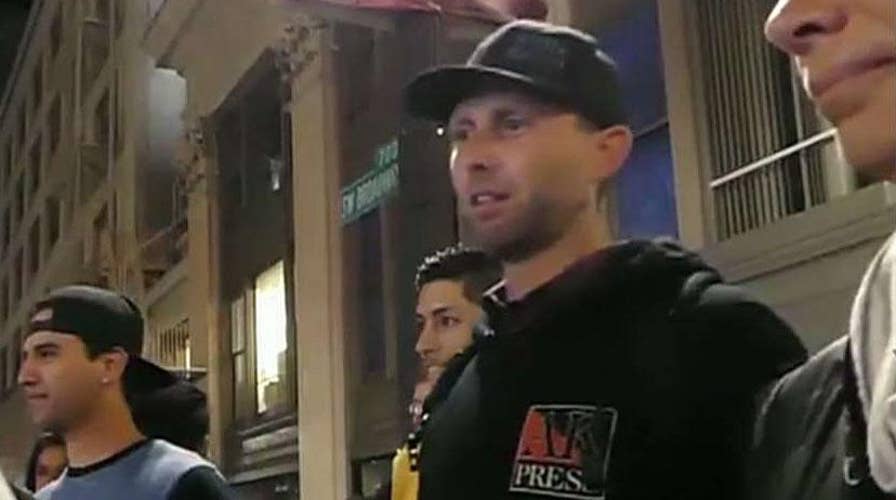 ANTIFA protester harasses 9/11 widow