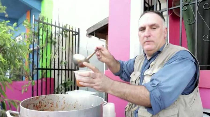 Celebrity chef helps feed victims of Hurricane Michael