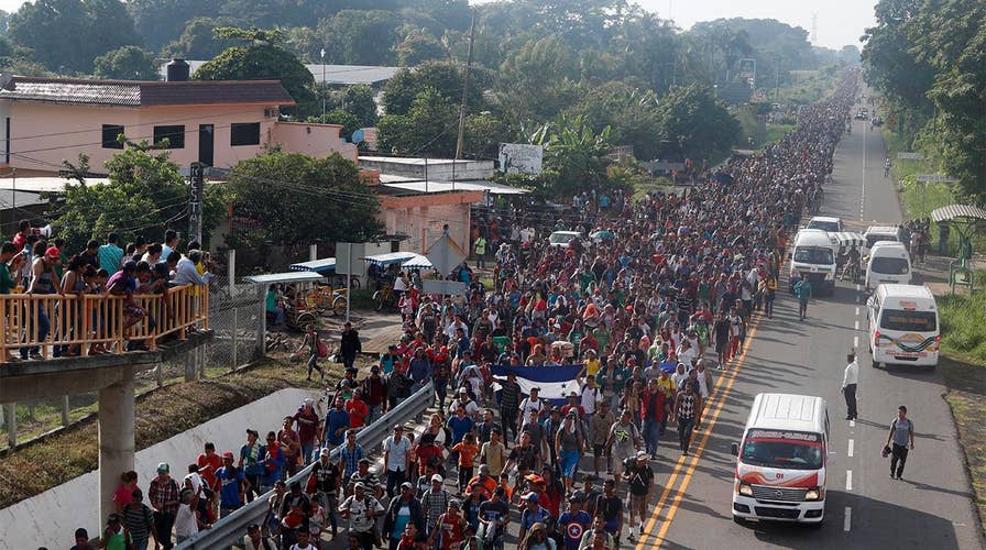 How long will it take for caravan to arrive at US border?