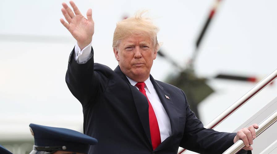 President Trump departs Joint Base Andrews