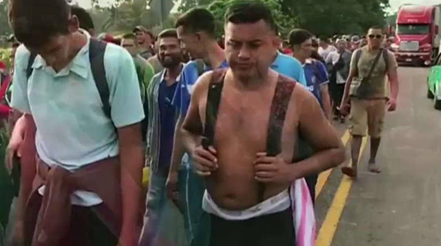 President Trump vows to stop migrant caravan