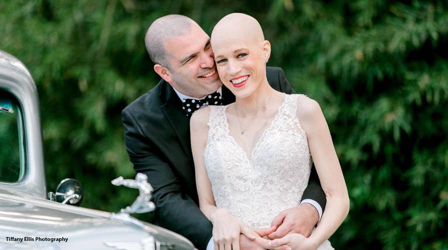 Bride with stage 4 breast cancer lives to see her wedding day 