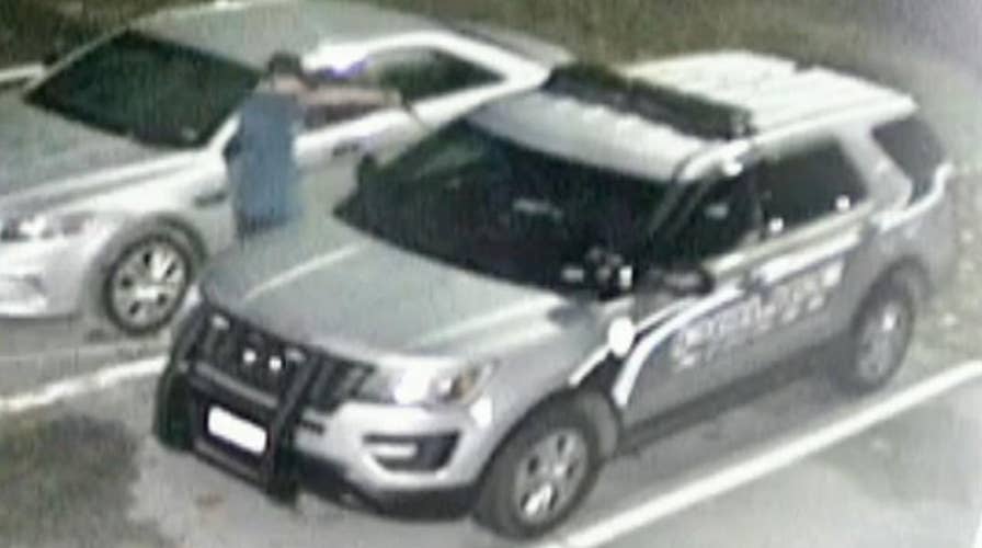 Man vandalizes police cruiser with maple syrup