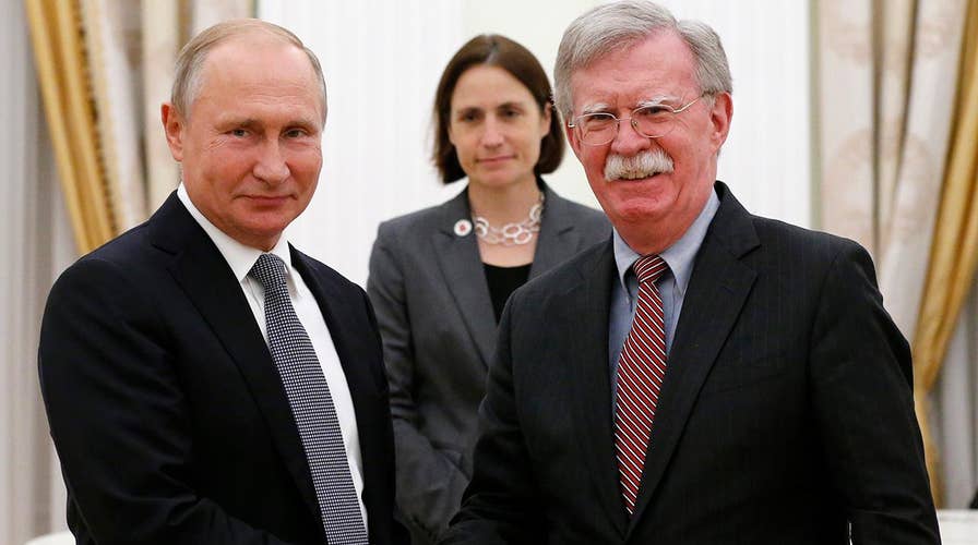 John Bolton meets with Russian President Putin in Moscow