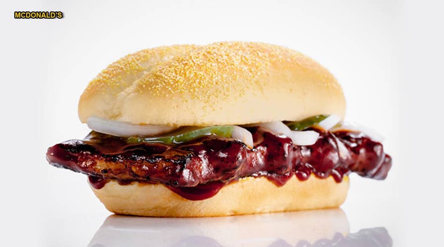 McDonald's brings back the beloved McRib sandwich