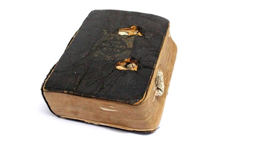 Bullet-scarred Bible ‘saved the life’ of WWI soldier