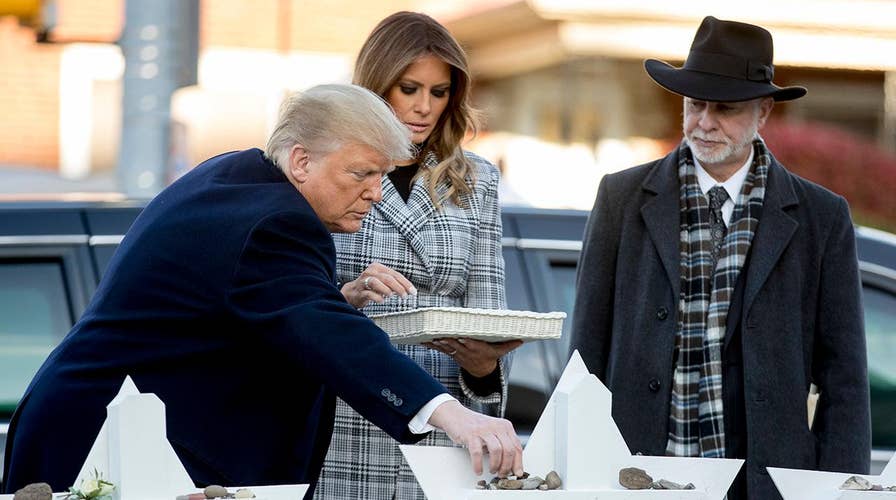 Trump visits Pittsburgh following synagogue massacre