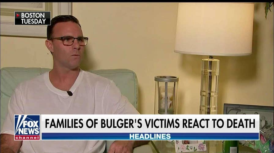 Families of Bulger's victims react to mob boss' murder. 