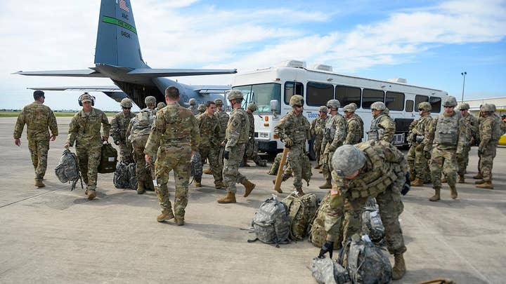 First wave of U.S. troops arriving at southern border