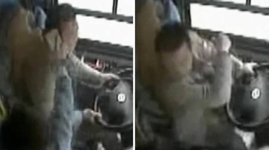 Bus driver seen fighting with passenger before deadly crash