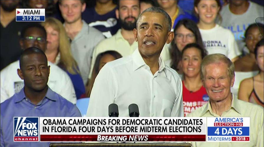Obama says Republicans trying to "terrify folks" ahead of midterms
