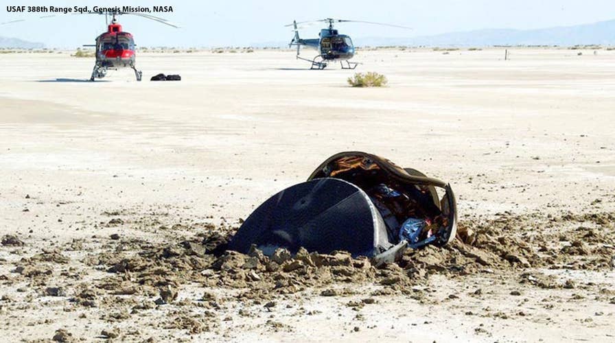 NASA reveals picture of "flying saucer" crash
