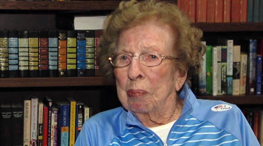 99-year-old Jean Pogue speaks about her passion for voting