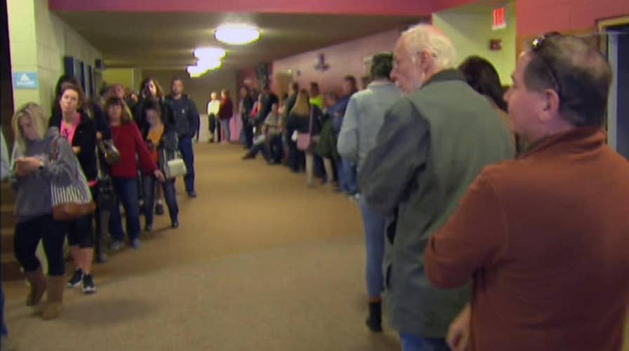 Voters pack polling stations in Indiana