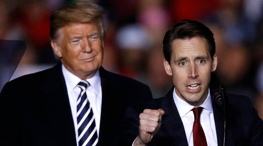 Correction: Trump/Hawley rally
