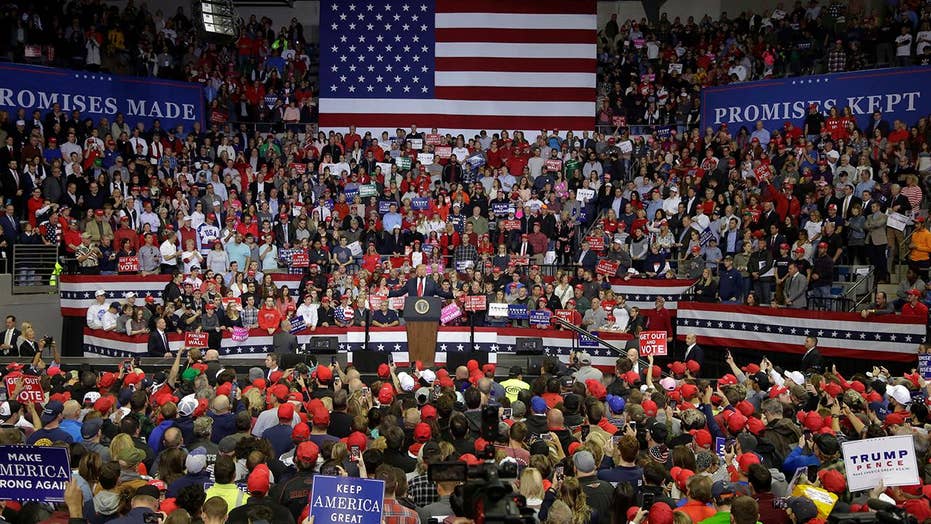 Crowd at Trump rally sings 'Amazing Grace' after woman collapses | Fox News