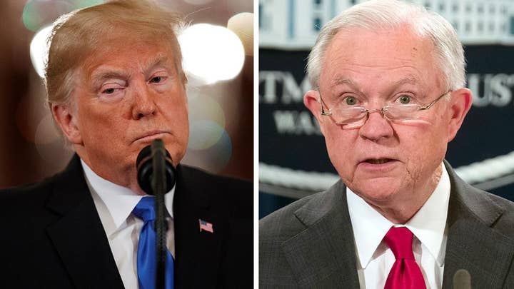 Trump reacts to midterm results amid Sessions's departure