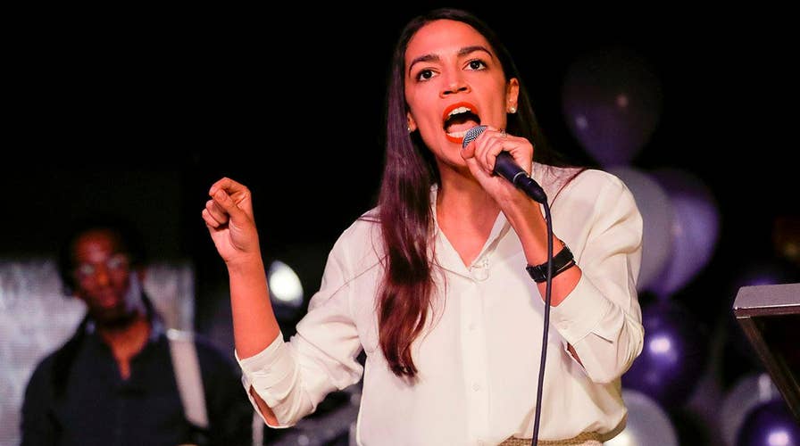 Alexandria Ocasio-Cortez thanks supporters in victory speech