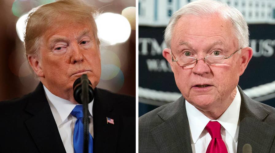 Trump reacts to midterm results amid Sessions's departure