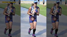 Airman mom of 2 pumps breast milk while completing Ironman 70.3