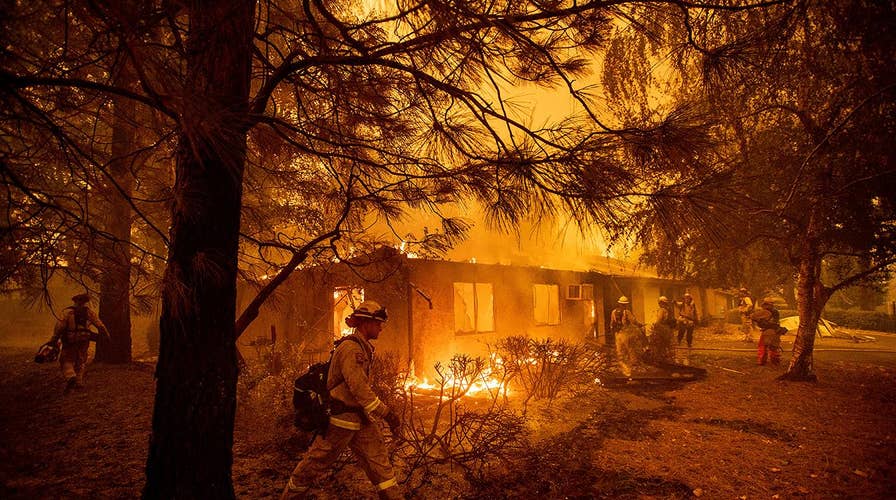 California blazes in the north and south force evacuations