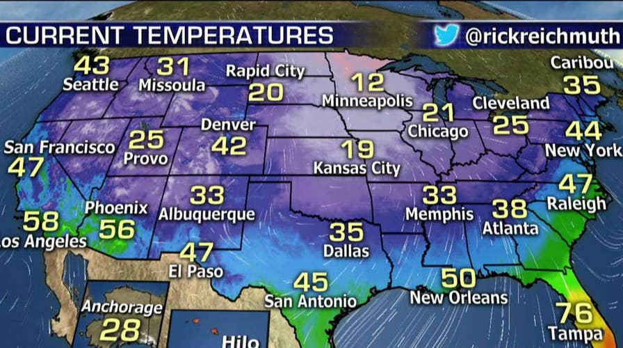 National forecast for Saturday, November 10