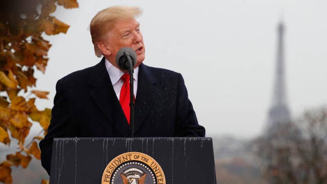 Trump marks Armistice Day at WWI cemetary