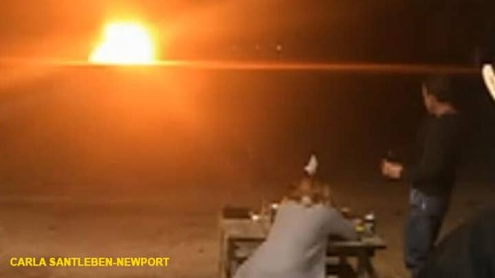 Woman blows up wedding dress at divorce party