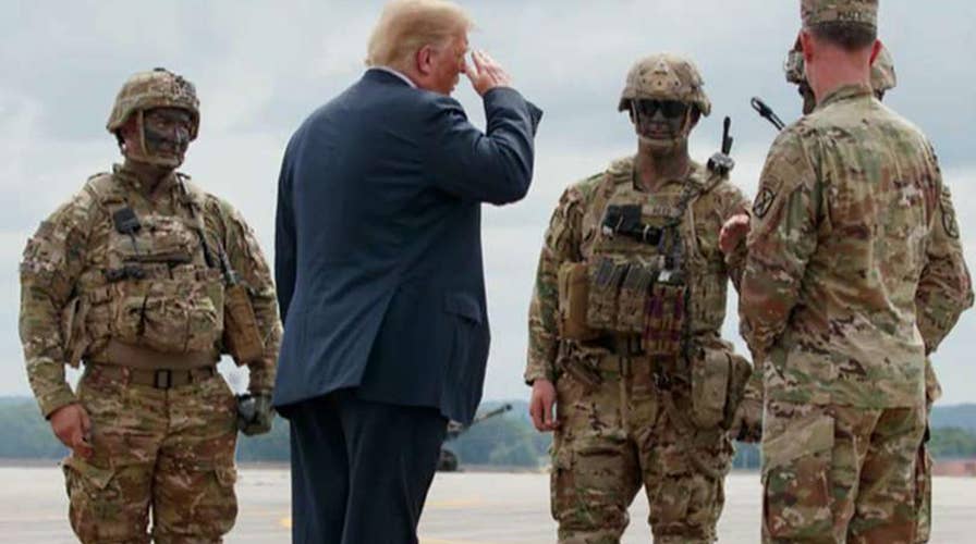 How is Trump's pro-military message being received by vets?