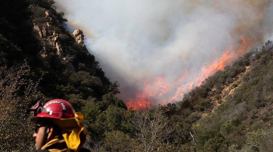 Concerns in California that Woolsey fire will gain steam