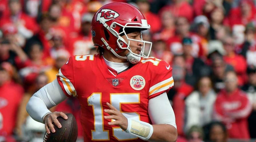 Kansas City Chiefs quarterback Patrick Mahomes skips postgame activities