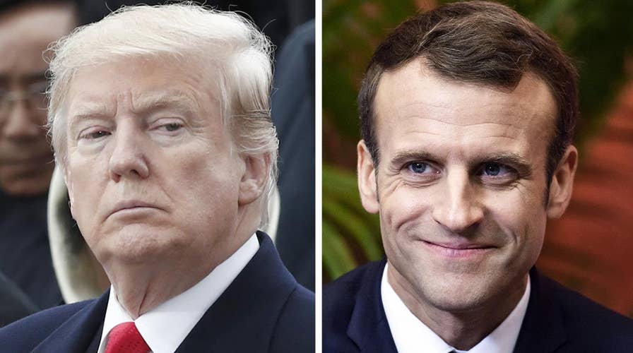 Trump tweetstorm blasts Macron over nationalism rebuke