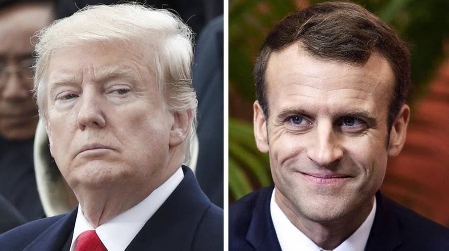 Trump tweetstorm blasts Macron over nationalism rebuke