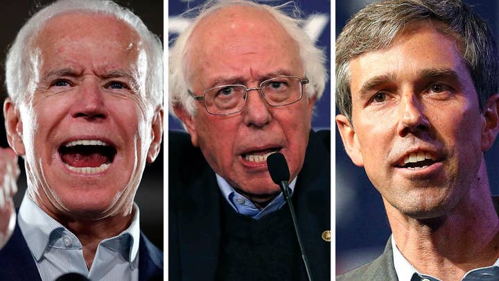 Biden, Sanders and O’Rourke lead 2020 Dem field
