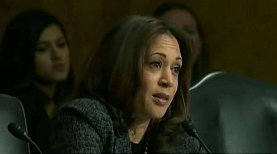 Sen. Harris draws comparison between ICE and KKK