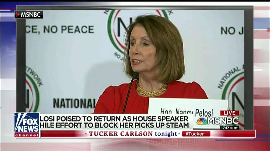 Tucker on Nancy Pelosi's Battle to Be Speaker