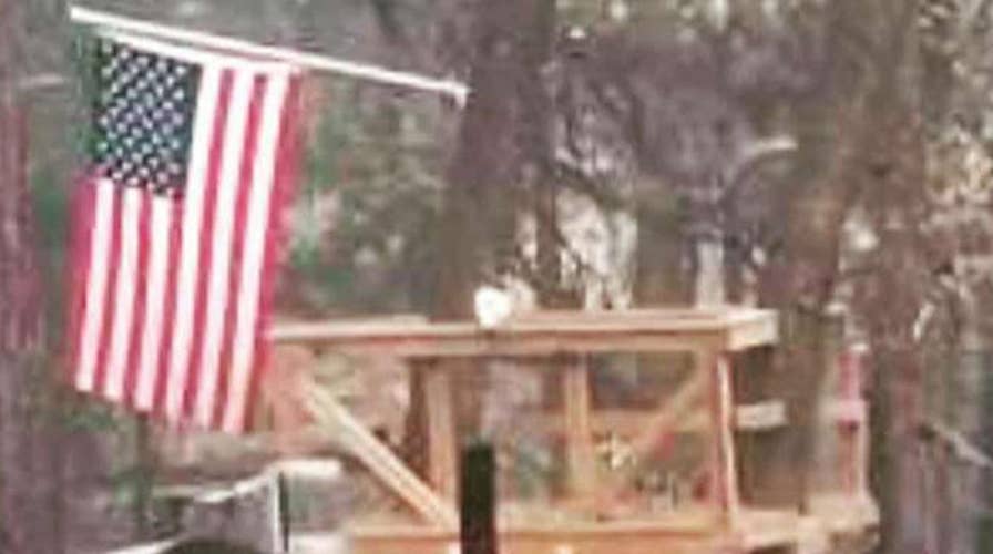 Veteran's American flag survives Camp Fire