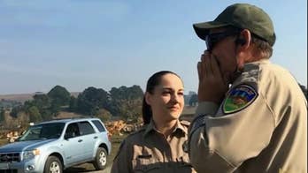 Colorblind California deputy sees 'different world' after receiving special glasses from fellow officer