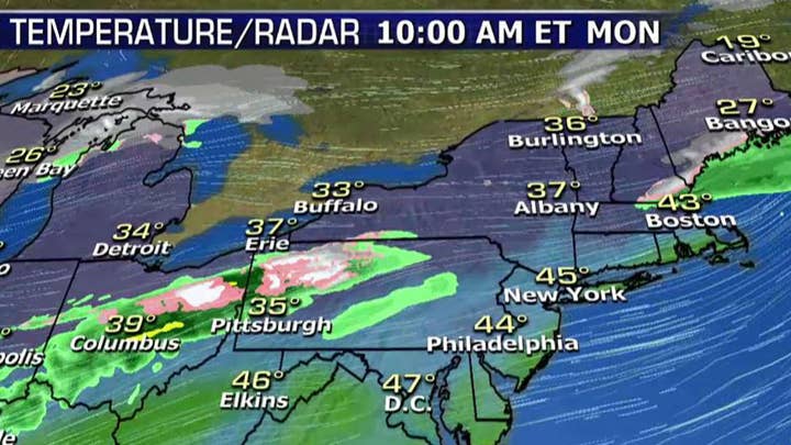 National forecast for Monday, November 19